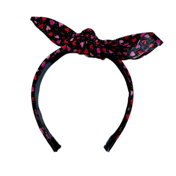 HANDMADE Heart Bow Tie Headband - Picture 1 of 14
